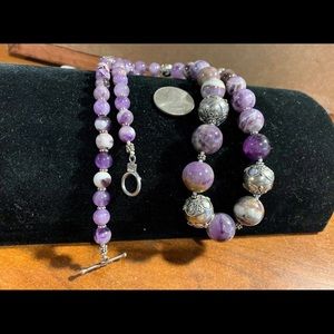 RARE Talia Merav 925 & Amethyst Necklace